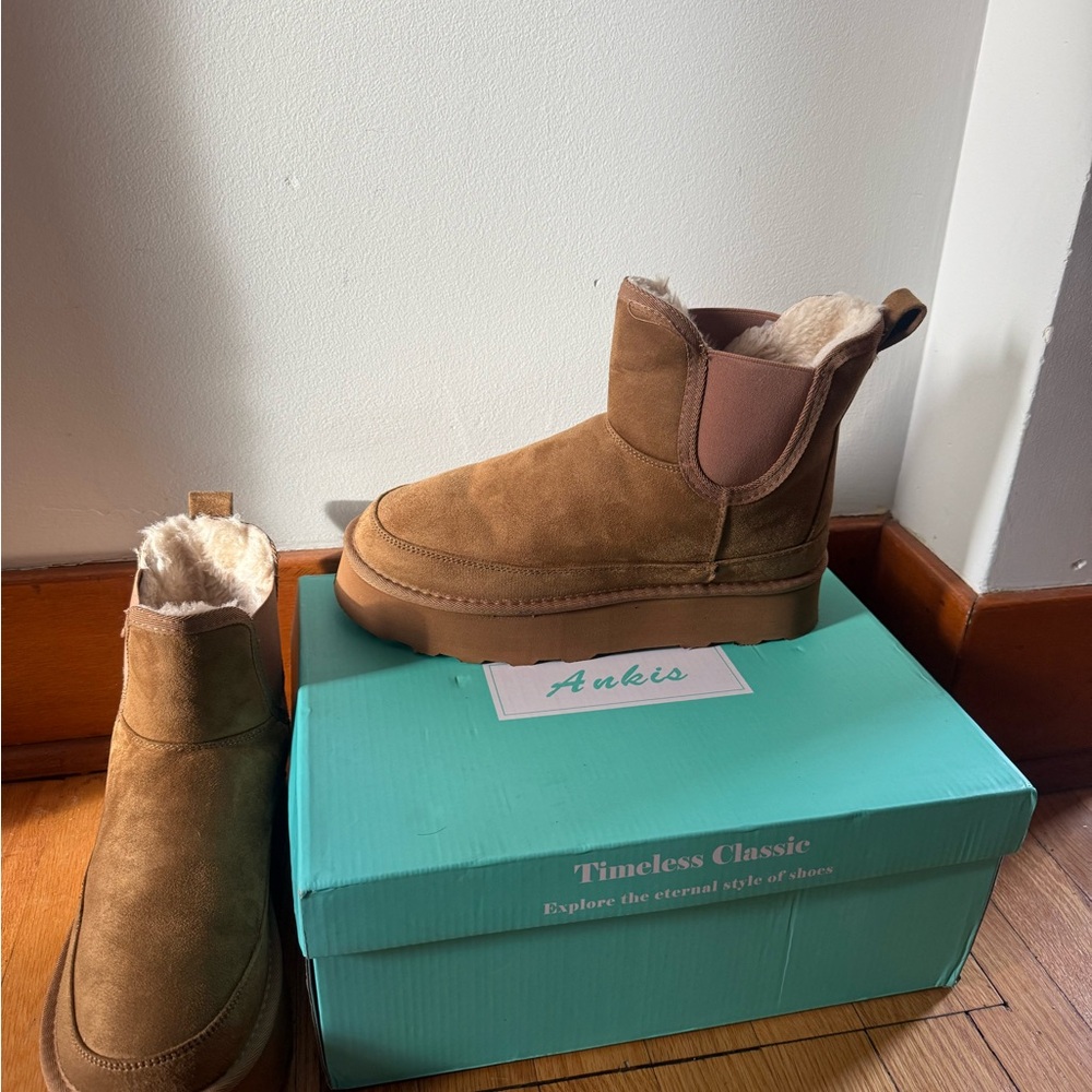 Ankis Brown Ankle Boots for Women